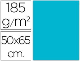 Cartulina Guarro 50x65cm. 185g/m² azul turquesa